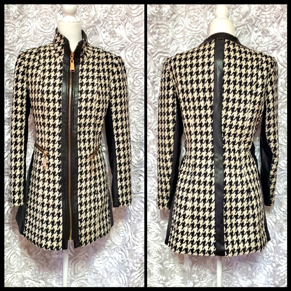 LG Lena Gabrielle women's faux leather zip jacket